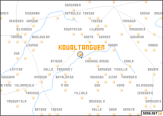 map of Koualtanguen