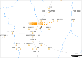 map of Kouamagouina