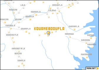map of Kouamébooufla