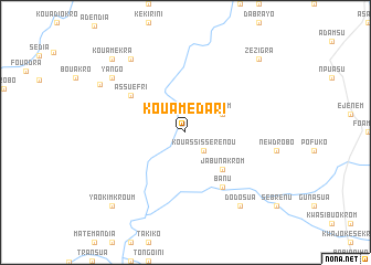 map of Kouamé-Dari