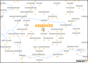 map of Kouamikro