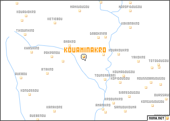 map of Kouaminakro