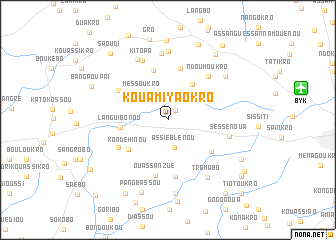 map of Kouami-Yaokro