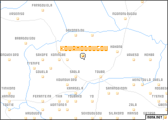 map of Kouamodougou