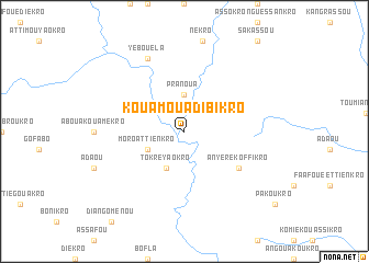 map of Kouamouadibikro