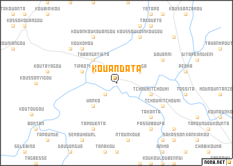 map of Kouandata