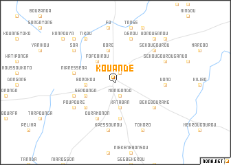 map of Kouandé