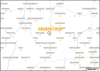 map of Kouanéyoko