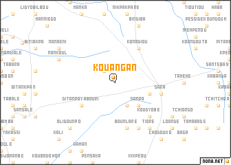 map of Kouangan