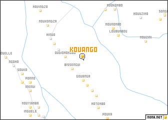 map of Kouango