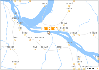 map of Kouango