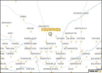 map of Kouanhou