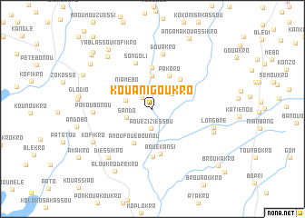 map of Kouanigoukro