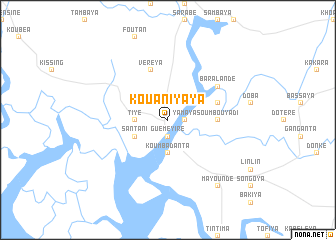 map of Kouaniyaya