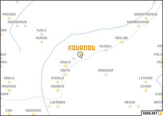 map of Kouanou