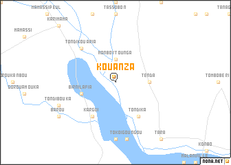 map of Kouanza