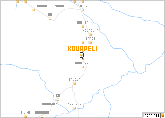 map of Kouapéli