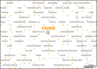 map of Kouaré