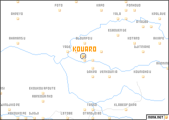 map of Kouaro
