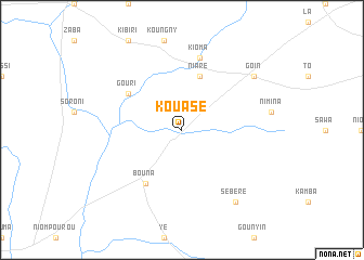 map of Kouasé