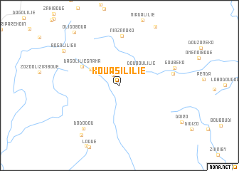 map of Kouasililié