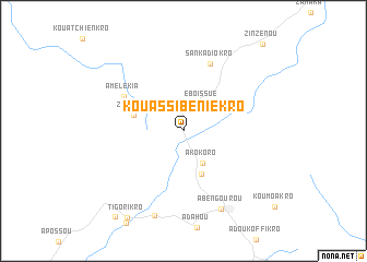 map of Kouassi-Béniékro