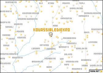 map of Kouassiblédiékro