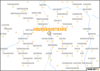 map of Kouassidiotékro