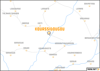 map of Kouassidougou