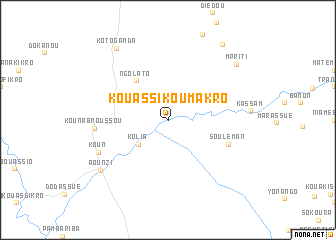 map of Kouassi-Koumakro