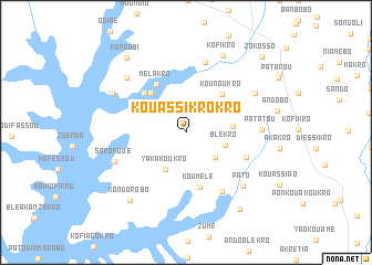 map of Kouassikrokro