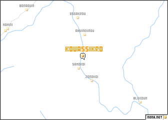 map of Kouassikro