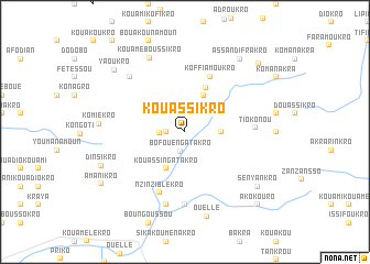 map of Kouassikro