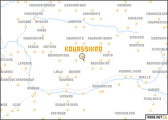 map of Kouassikro