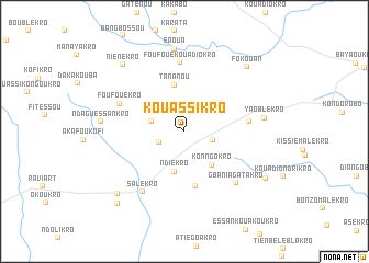 map of Kouassikro