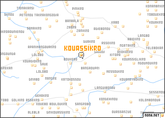 map of Kouassikro