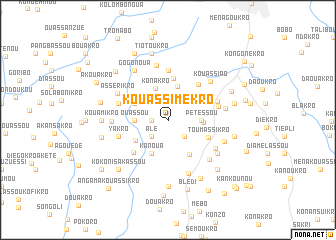 map of Kouassimékro