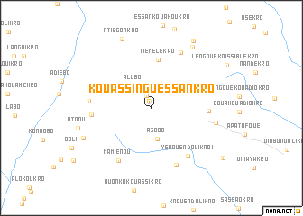 map of Kouassi-Nguessankro