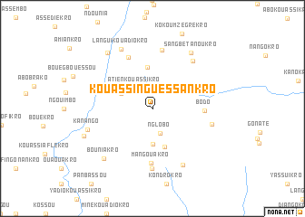 map of Kouassi-Nguessankro