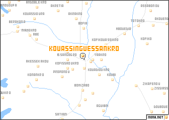 map of Kouassi-Nguessankro