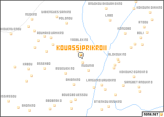 map of Kouassi-Prikro II