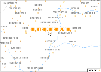 map of Kouatanou Namivenou