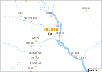 map of Kouaté