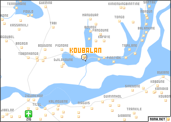 map of Koubalan