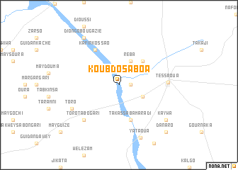 map of Koubdo Saboa