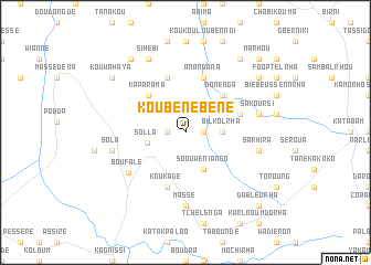 map of Koubénébéné