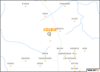 map of Koubia