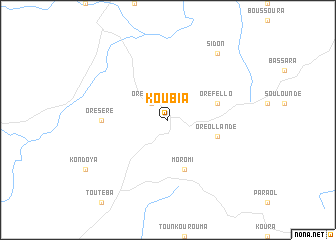 map of Koubia