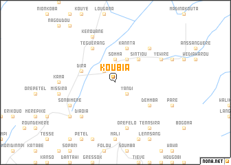 map of Koubia