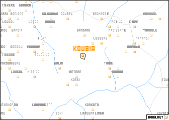 map of Koubia